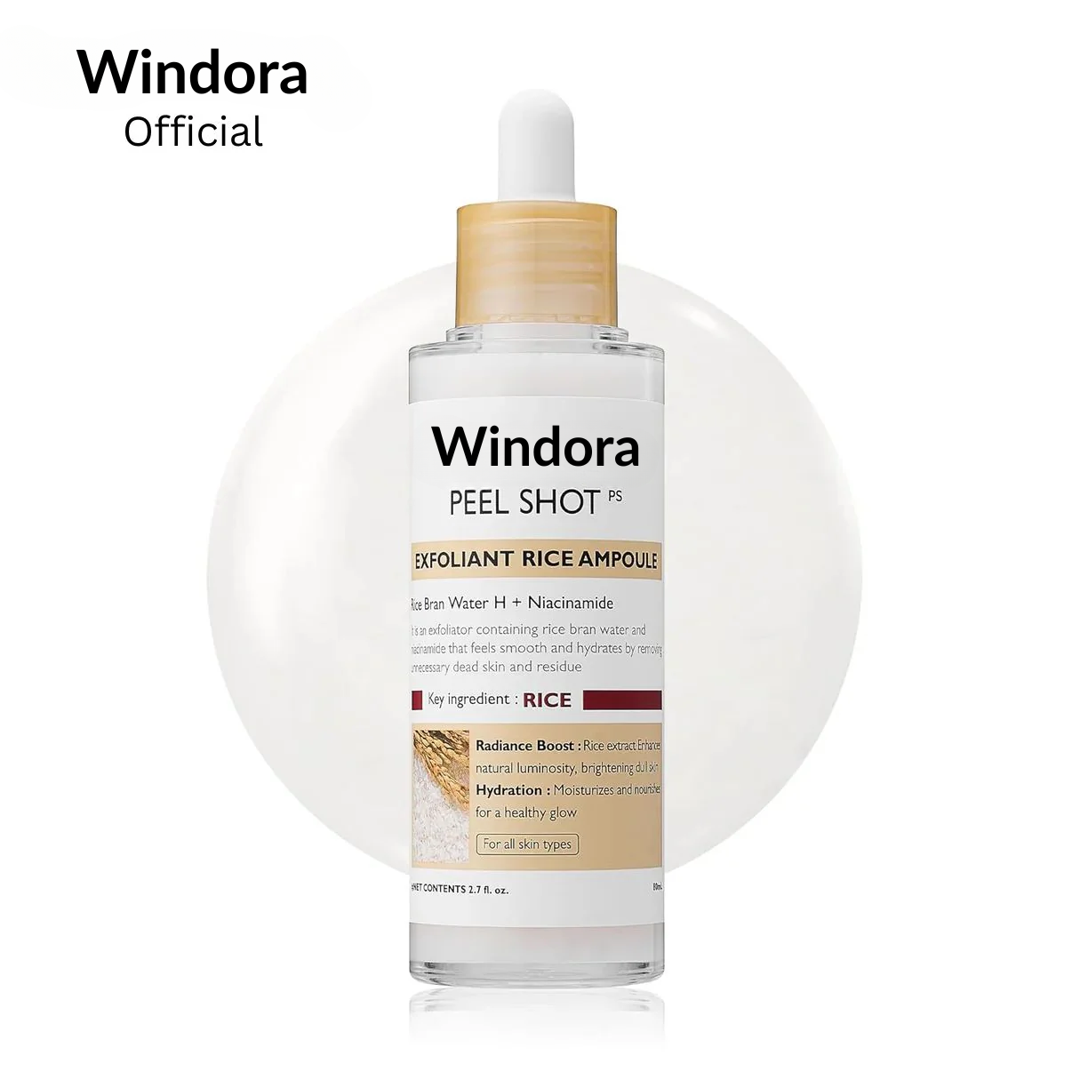 Glowserum met rijstextract