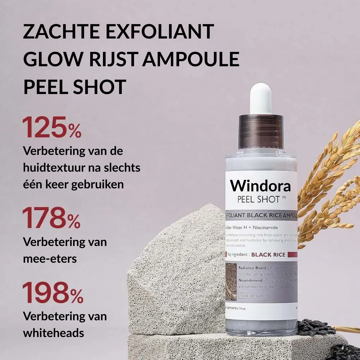 Glowserum met rijstextract