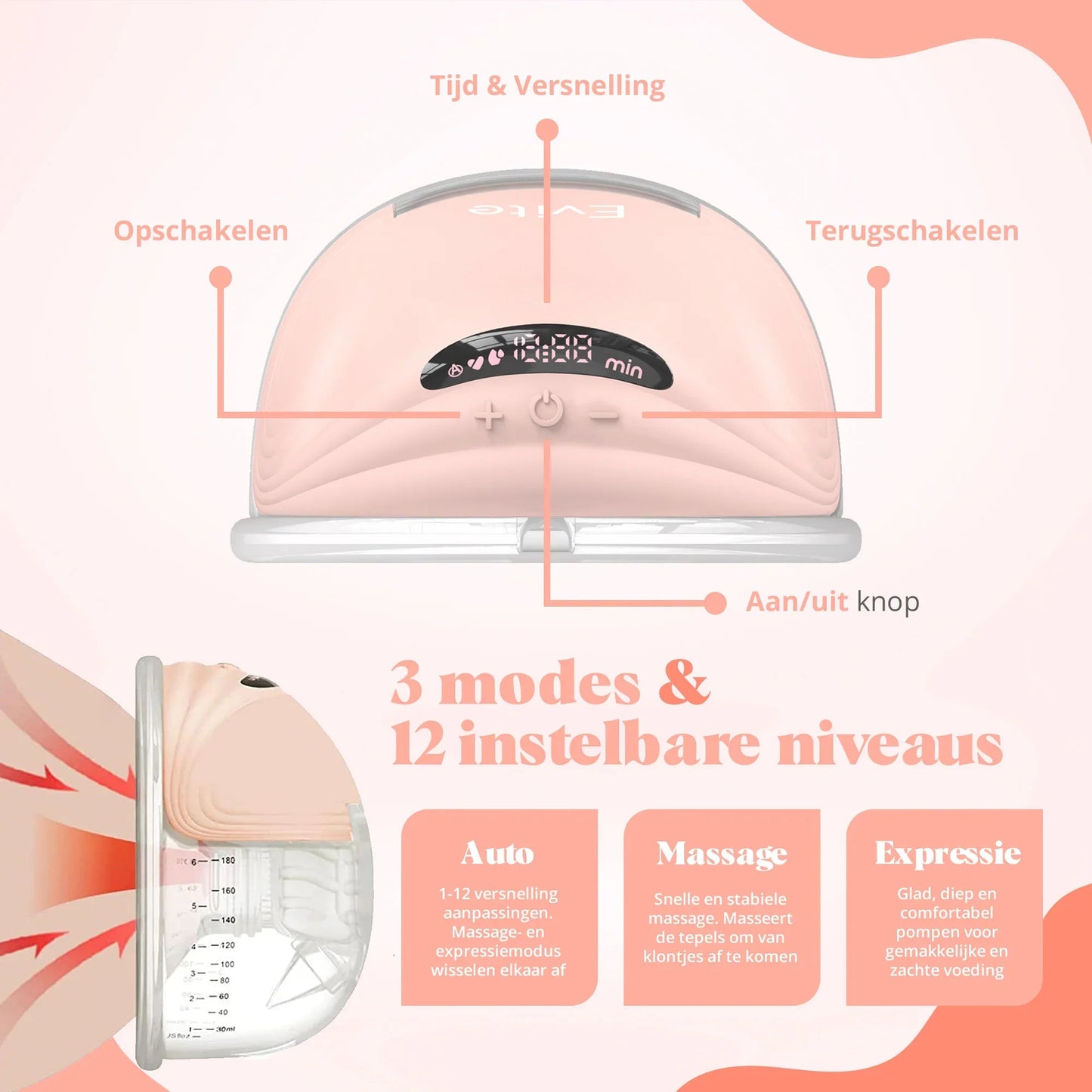 Handsfree Draadloze Borstkolf PRO — 2 stuks